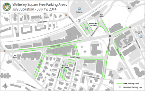 July Jubilation 2014 Free Parking Map