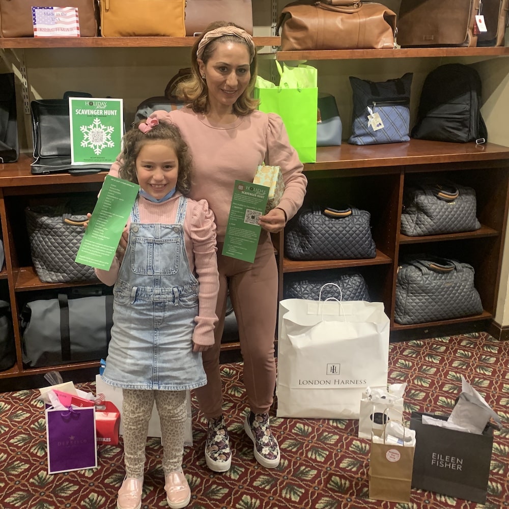 Scavenger Hunt winners from the 2019 Holiday Stroll in Wellesley Square